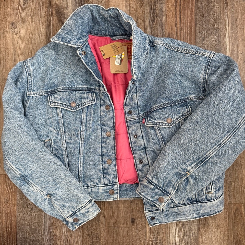 Levi's® Women's Padded Trucker Jacket - Whatever Whenever M - Picture 3 of 6